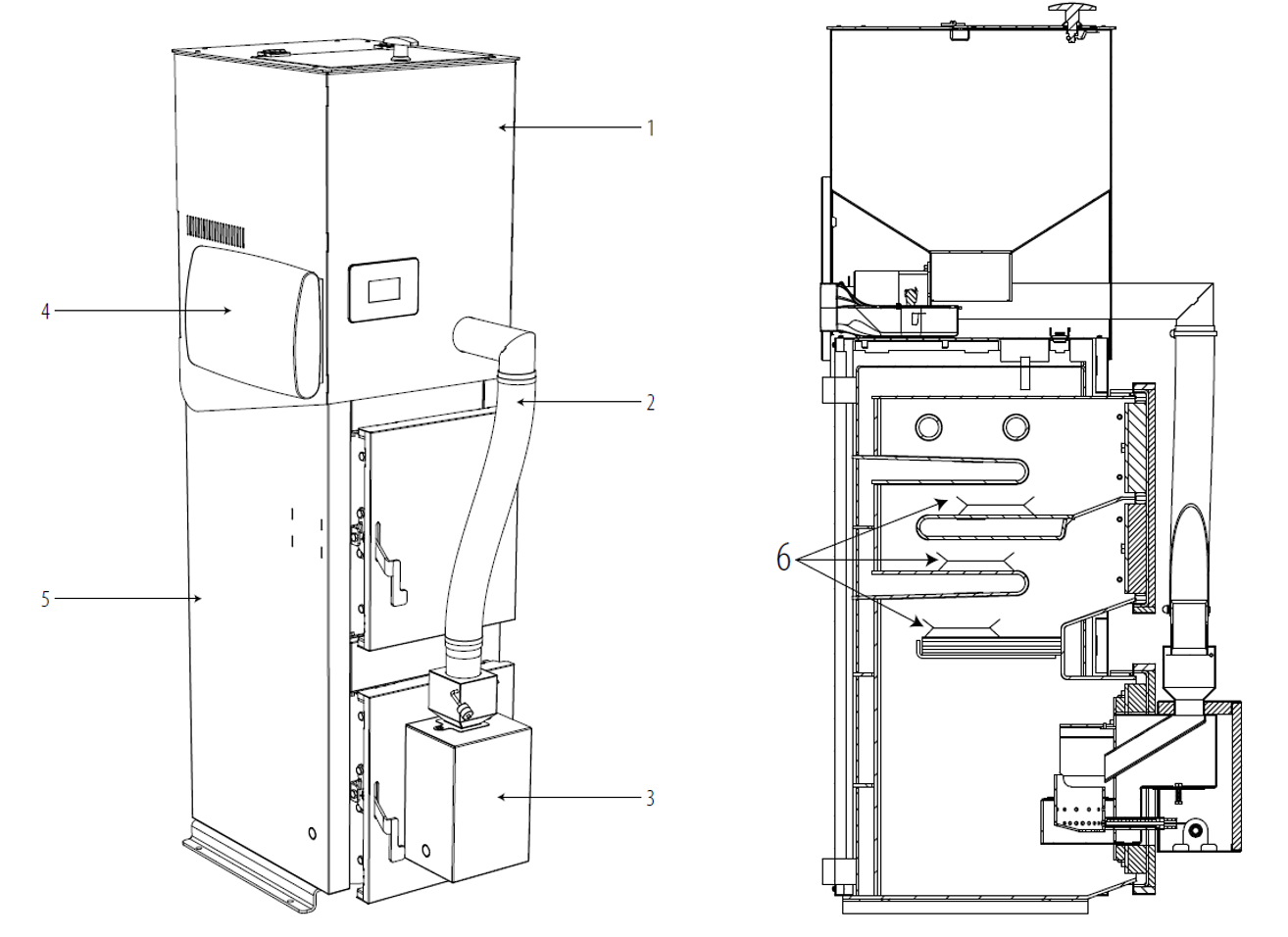 QMPELL EVO 8 kW — schemat budowy